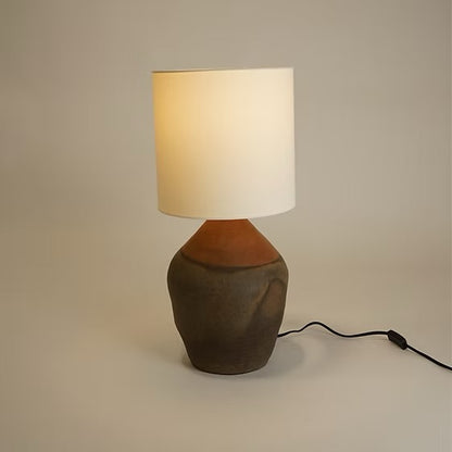 Louis X Vintage Pot Lamp - Drum Shade