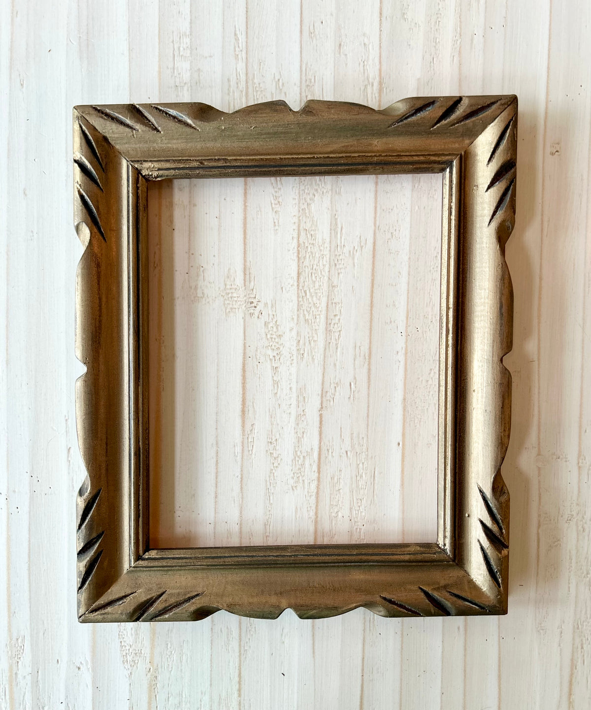 Vintage hand carved frame