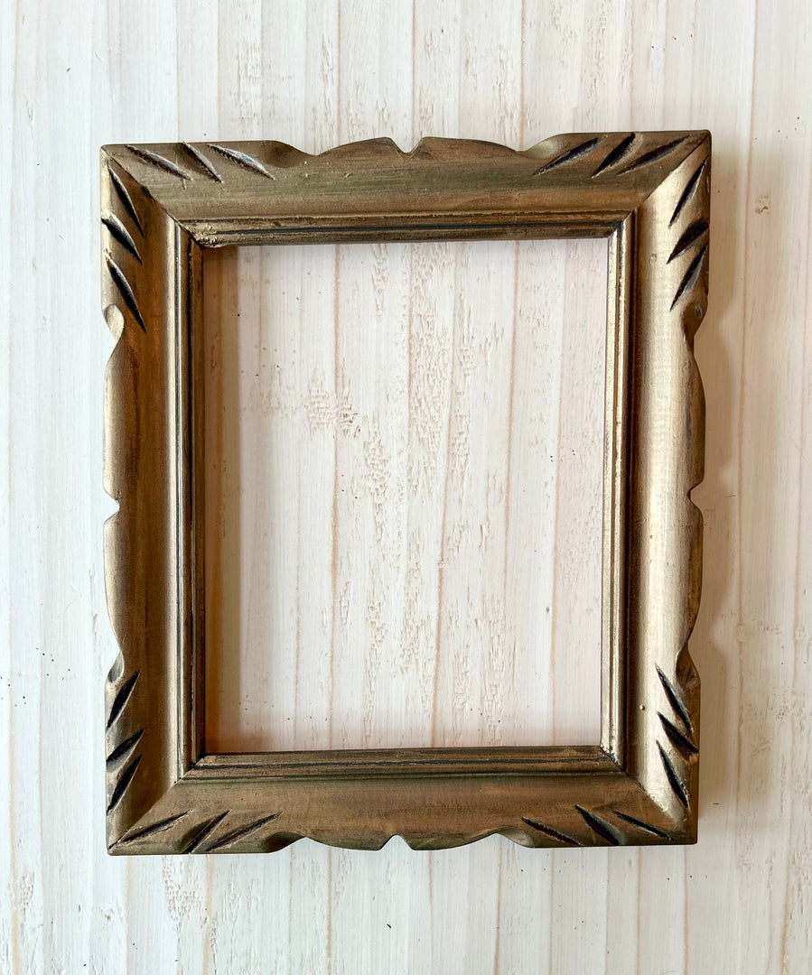 Vintage hand carved frame