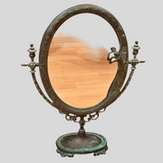 vintage bronze vanity mirror