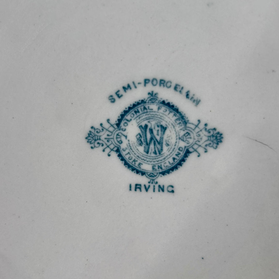 Antique English “Irving” Covered Chamber Pot