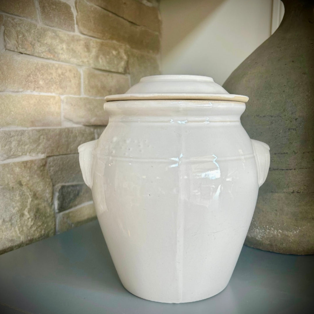 Antique French confit pot