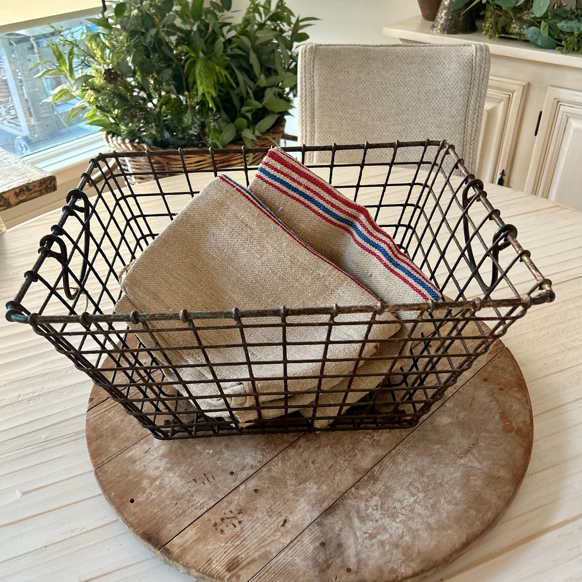 Antique French Wire Basket | Early–Mid 20th Century
