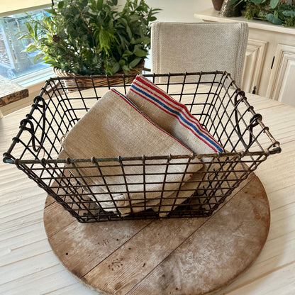Antique French Wire Basket | Early–Mid 20th Century
