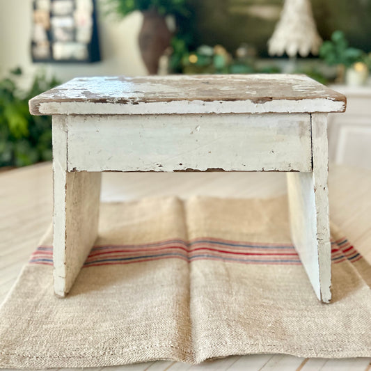 Timeworn Country Wooden Stool