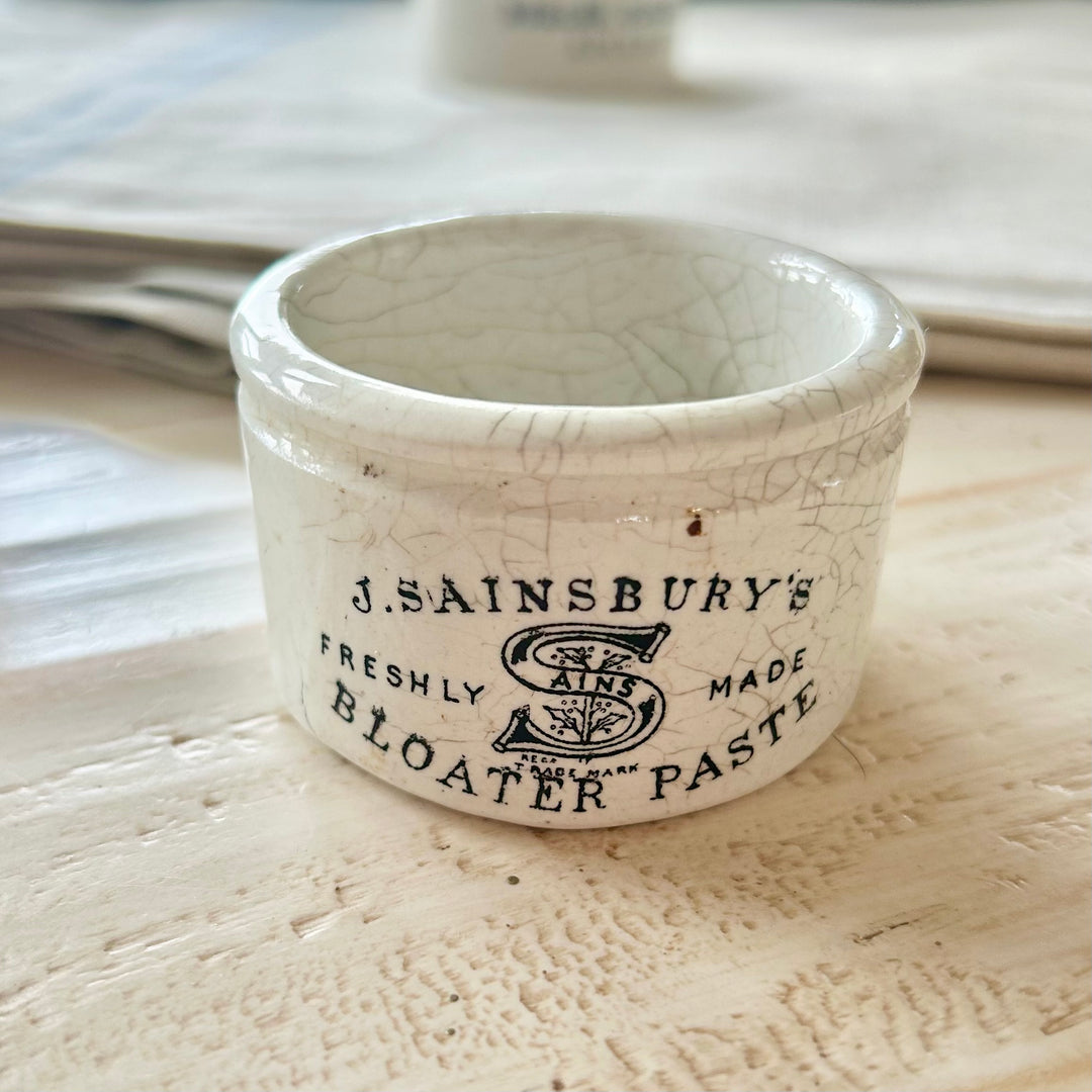 Antique J. Sainsbury’s Bloater Paste Pot