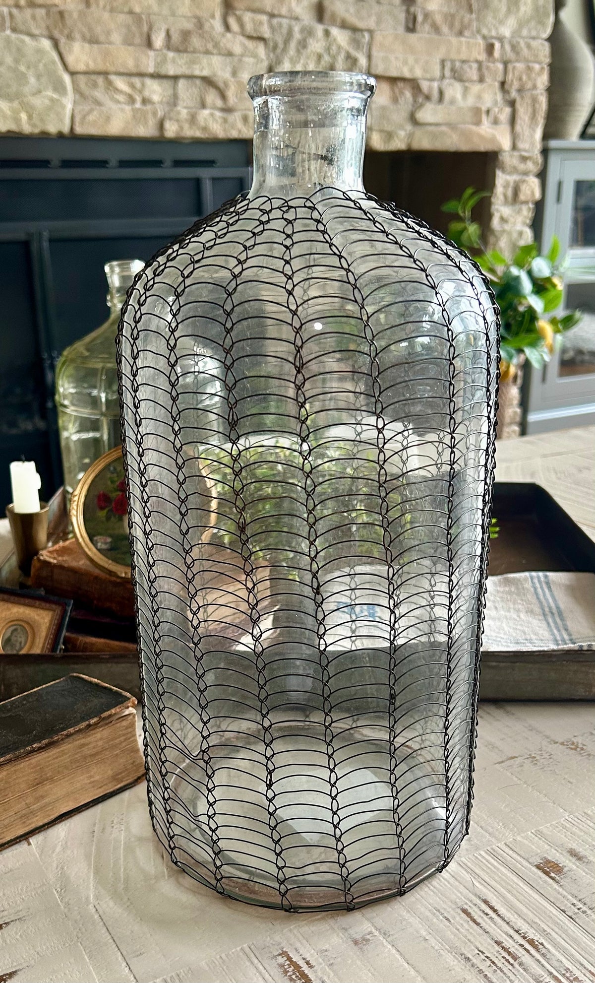 Vintage Inspired Glass Bottle