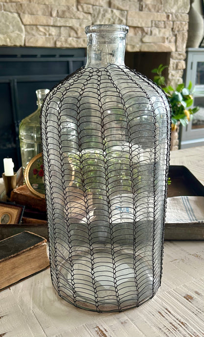 Vintage Inspired Glass Bottle