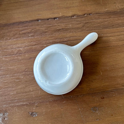 Vintage Ironstone Condiment Scoops (Set of 4)