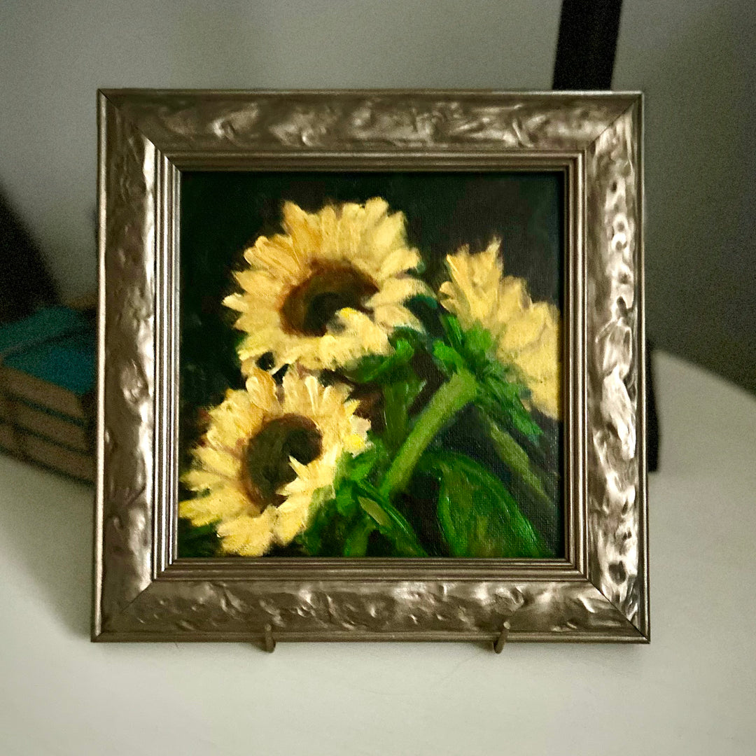 Sunflowers — Original Oil on Canvas by Elisabeth Kam