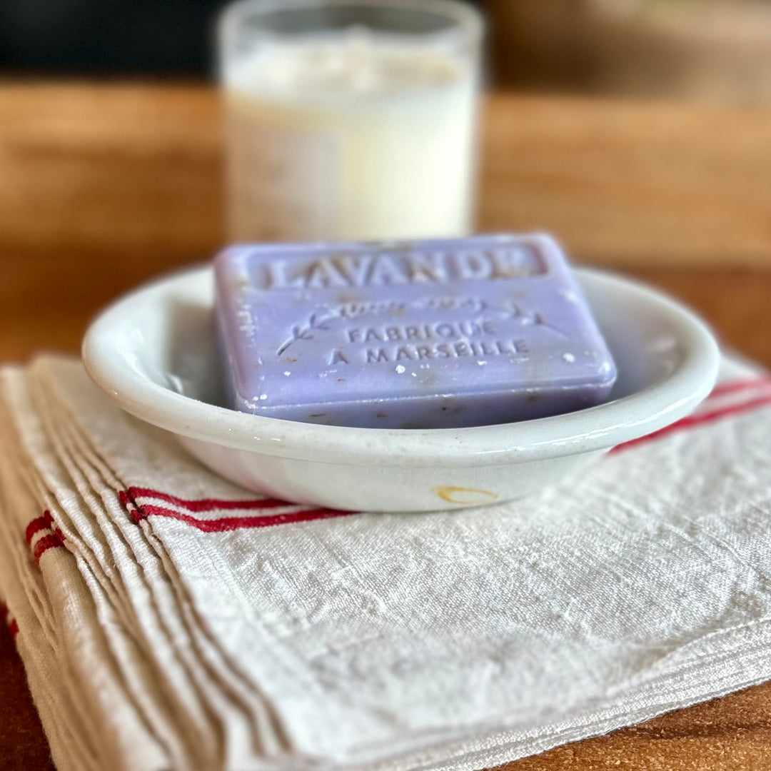 Vintage English Ironstone Soap Dish | John Maddock & Sons