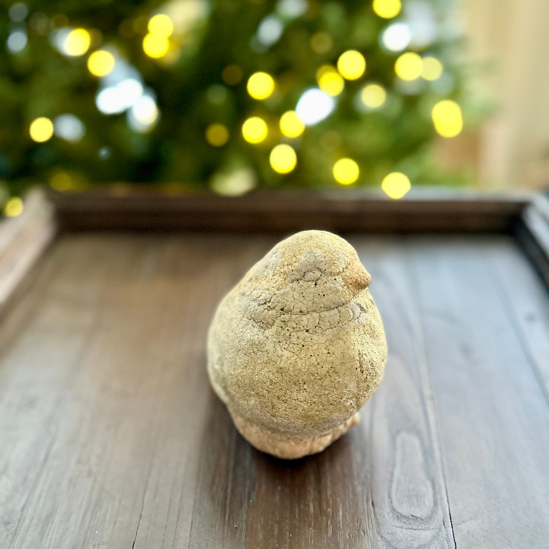 French vintage stone carved Garden dove