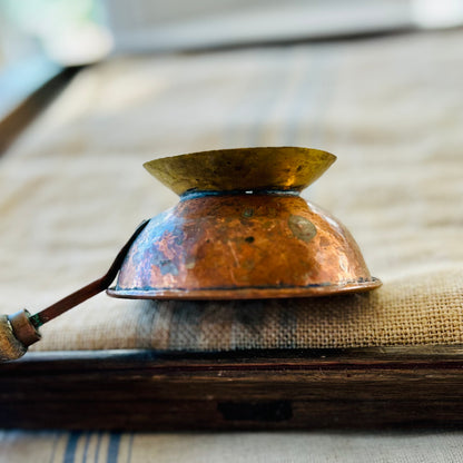 Antique French copper pot server