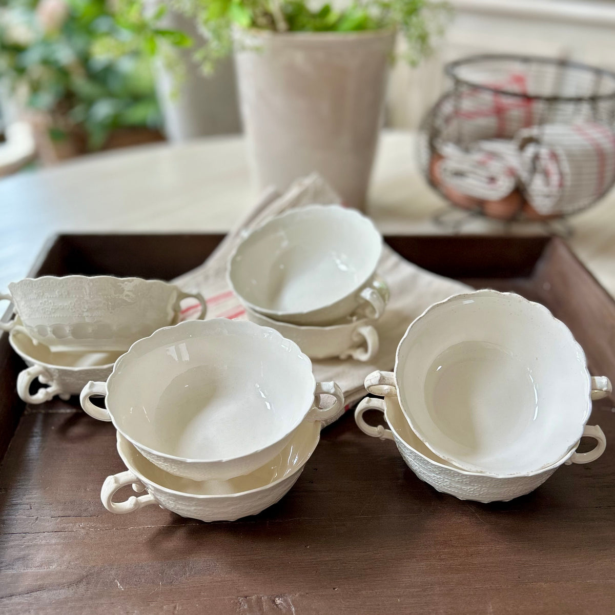 Vintage Spode Jewel Soup Bowls — Set of 4 (two sets available)