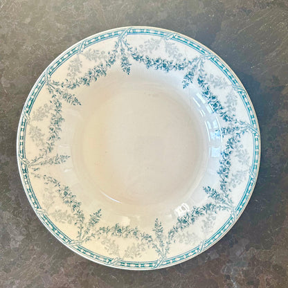 Antique French Faïence Soup Plate – Service Mignon by Labrador (9.5”)