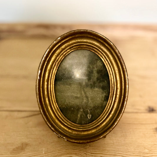 Towards the light-  in antique gilt frame