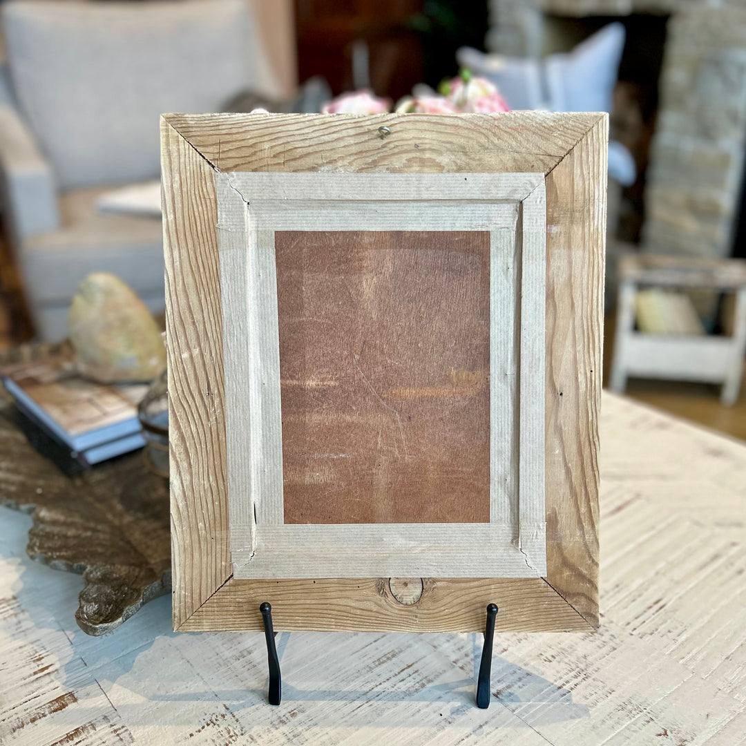 Vintage Floral Oil Painting on Panel