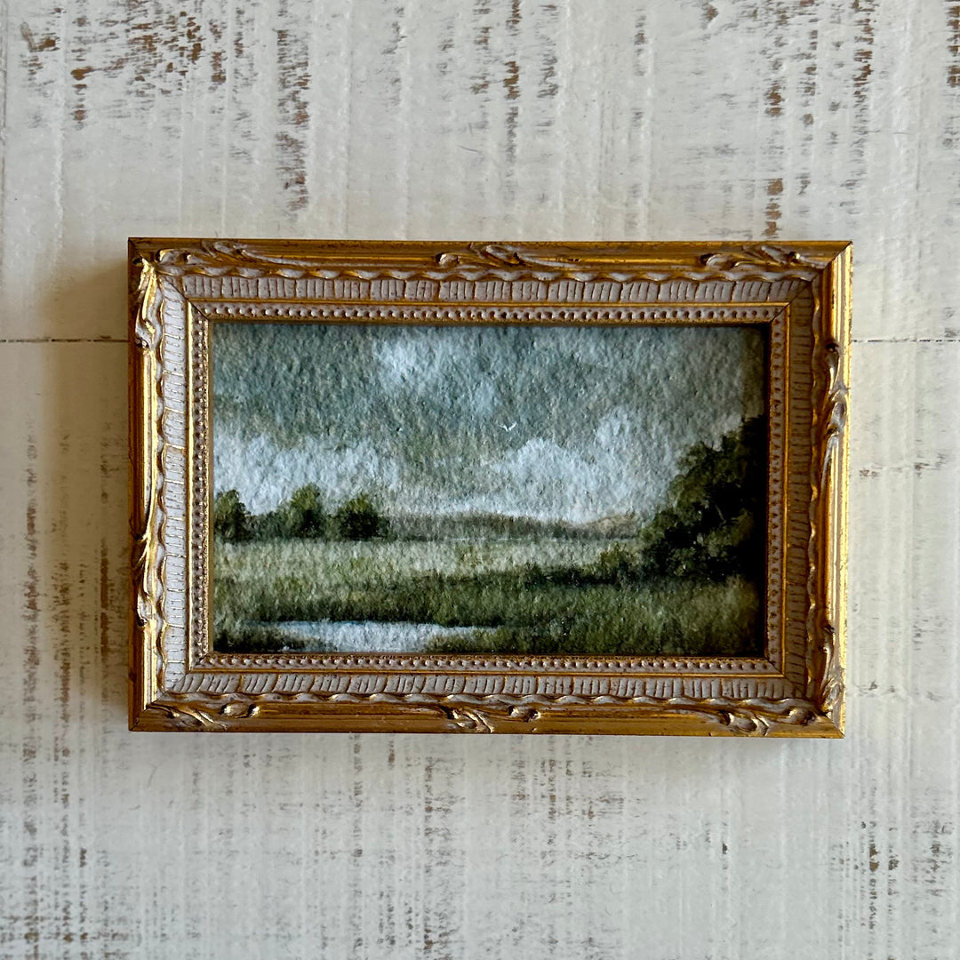 Linger in the light in vintage gilt frame
