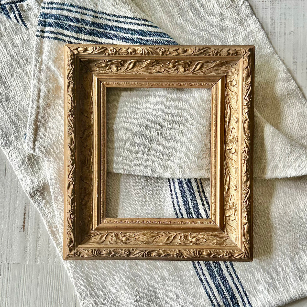 Antique French Gilt Floral Frame