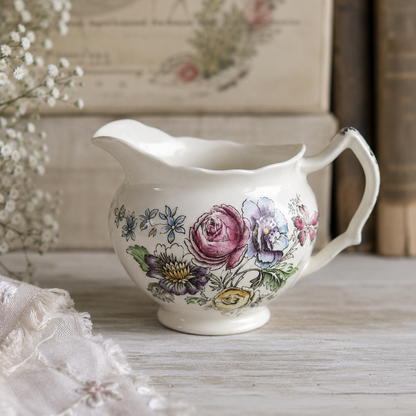 Vintage Johnson Bros. “Sheraton” Creamer | England | Circa 1940s