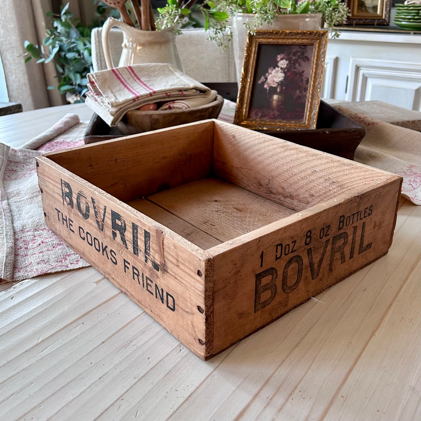 Vintage English Bovril Advertising Crate