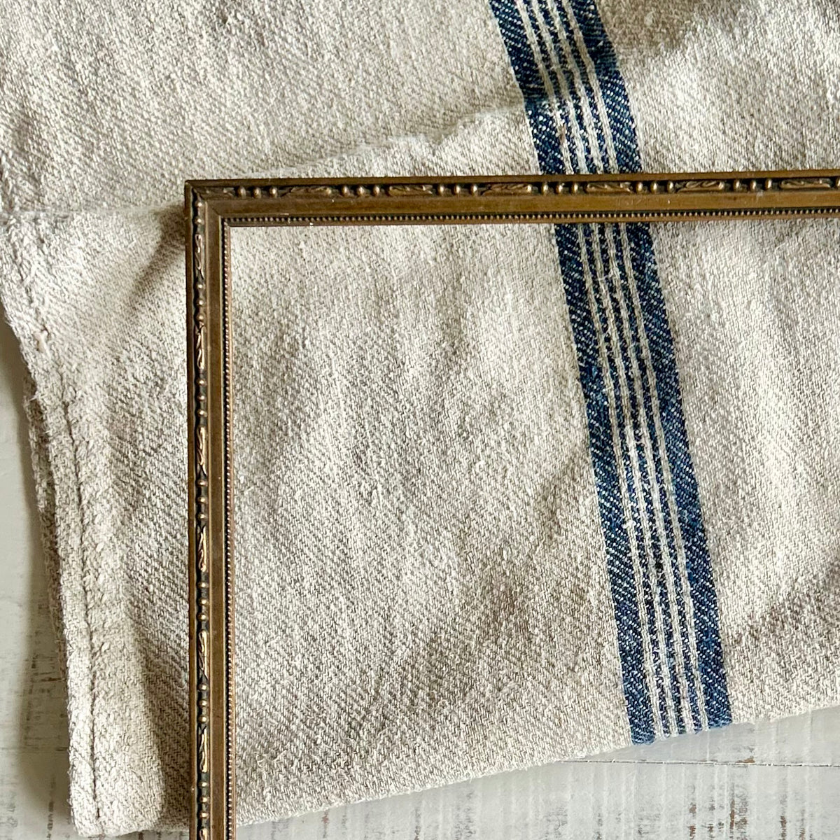 Antique Gilded Frame with Beaded Detail
