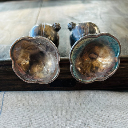 Vintage Silver-Plated Salt & Pepper Shakers