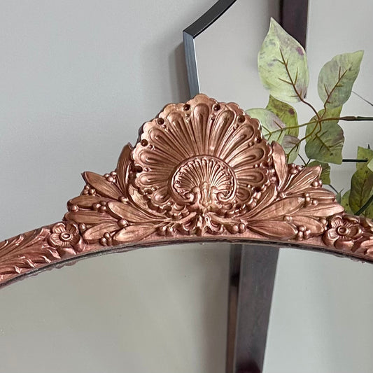 Vintage Oval Ornate Mirror