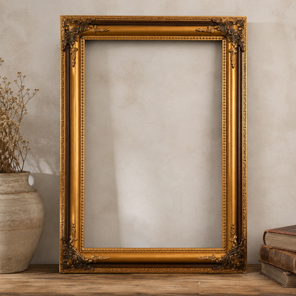 Vintage Ornate Gilt & Bronze Frame