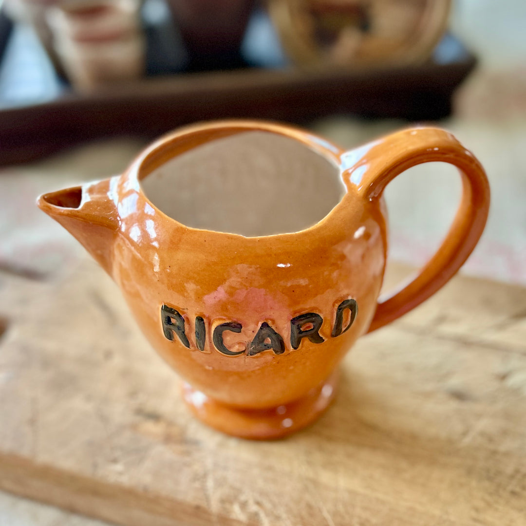 Vintage French Ricard Stoneware Pitcher