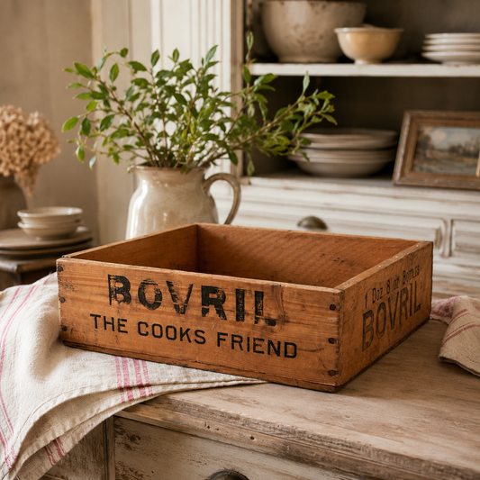 Vintage English Bovril Advertising Crate