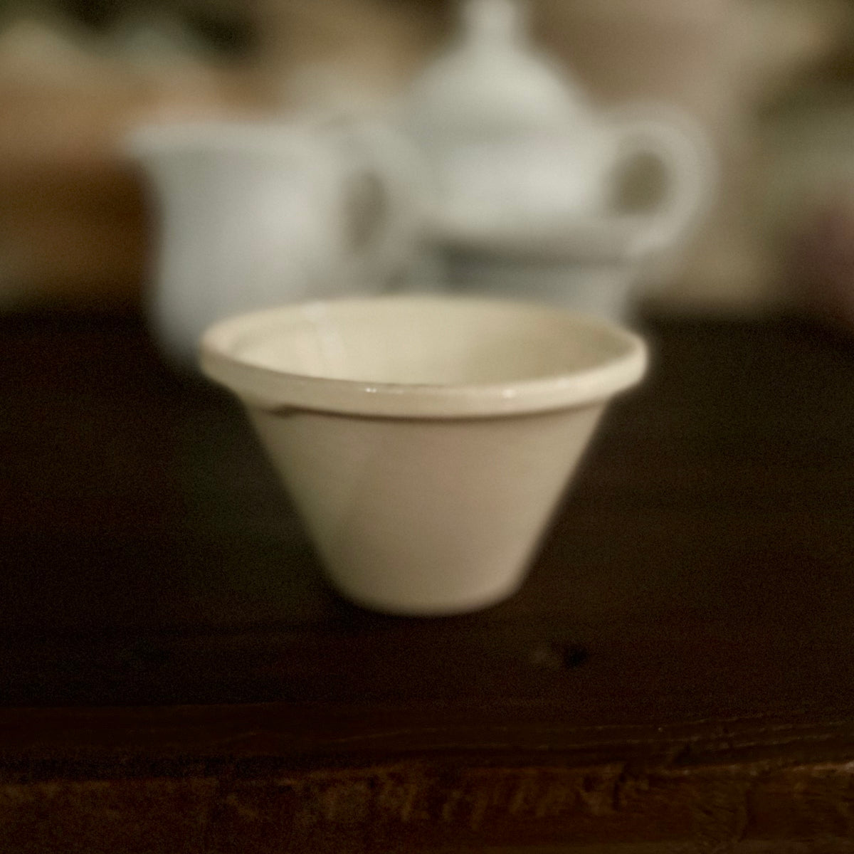 Antique Porcelain Tea Strainer