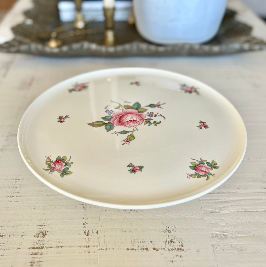 Antique Spode “Blushing Rose” Pedestal Cake Stand