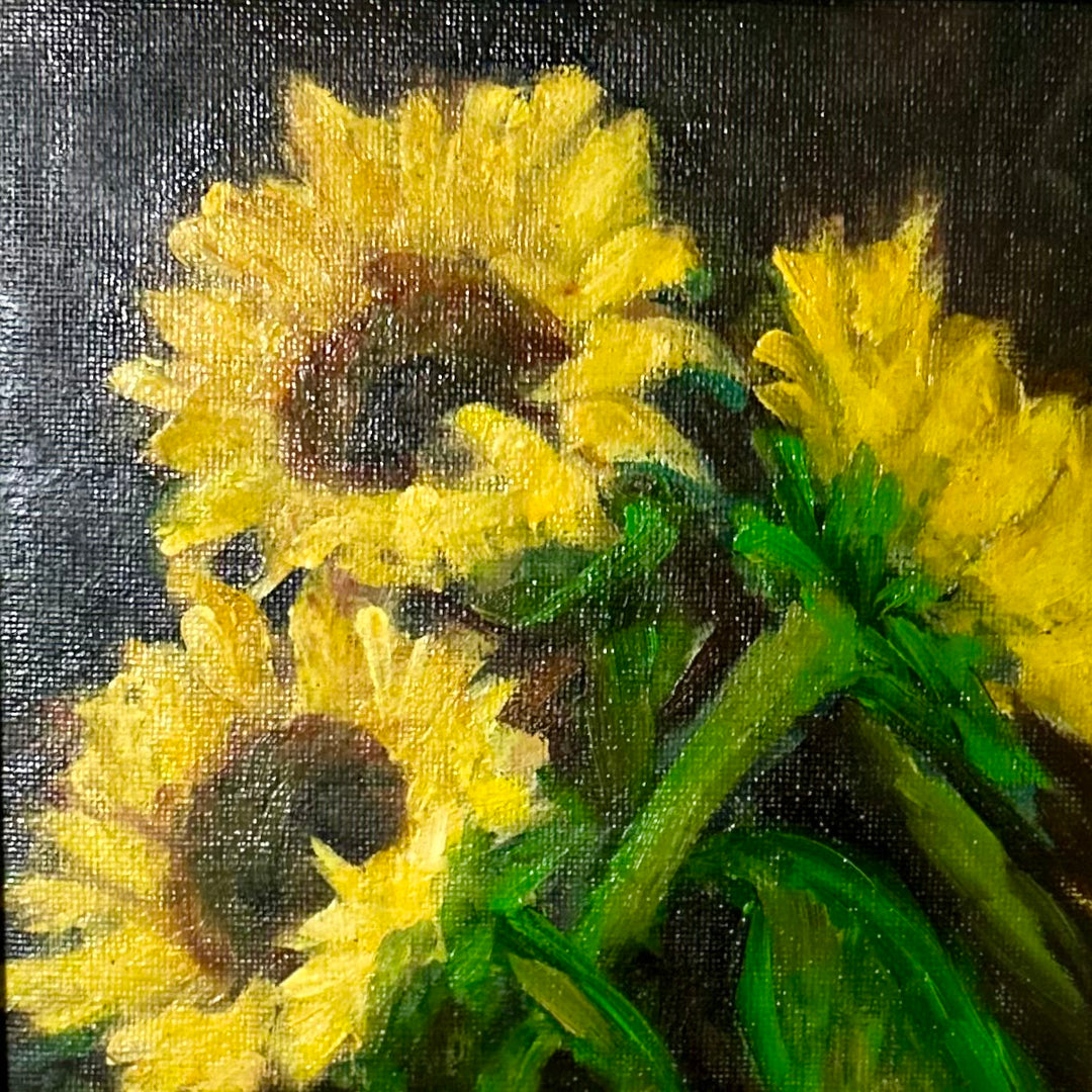 Sunflowers — Original Oil on Canvas by Elisabeth Kam