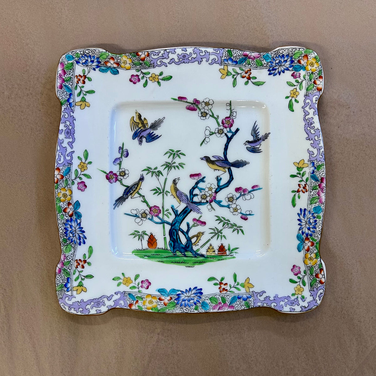 Antique Minton for Ryrie Bros. Chinoiserie Serving Plate
