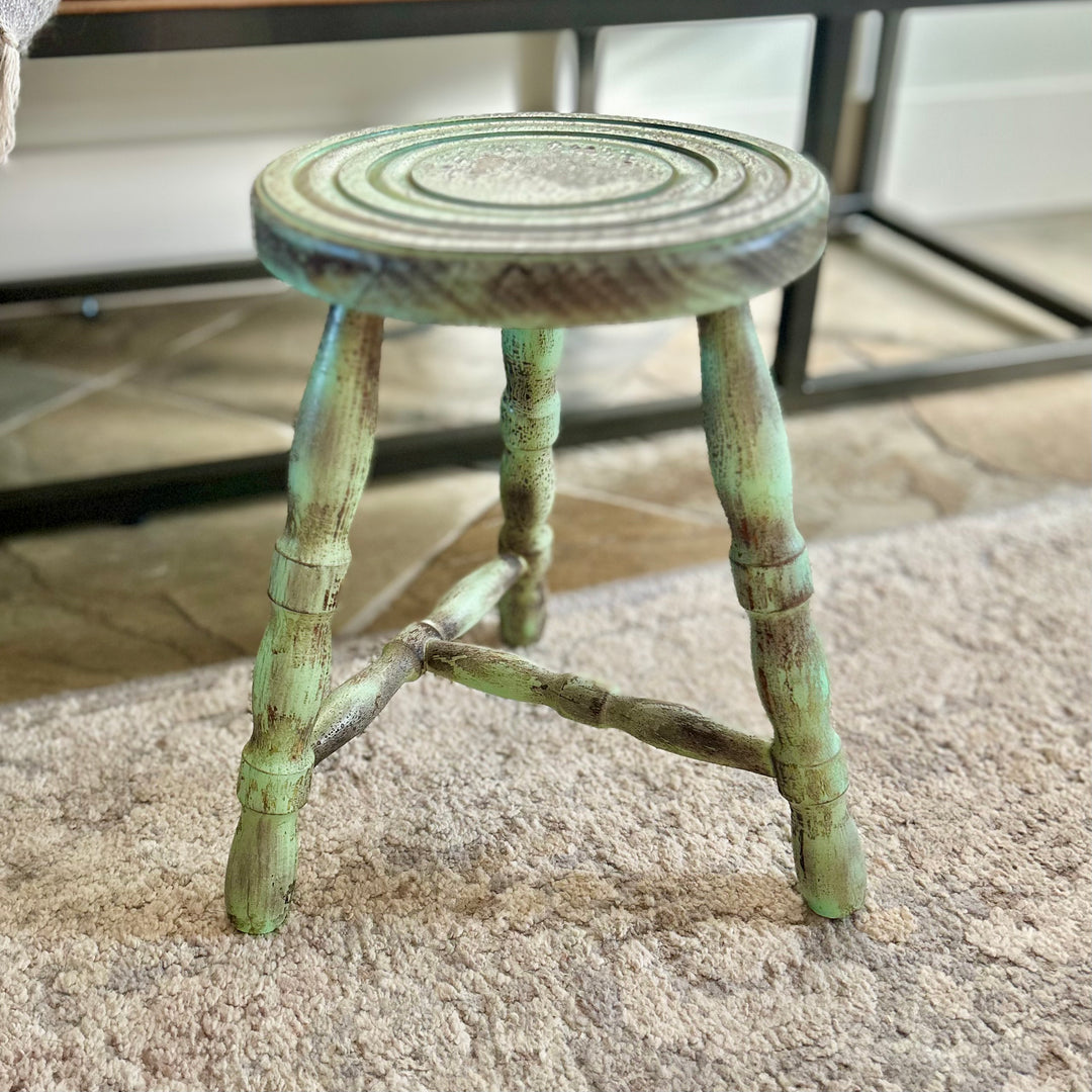 Antique French Milking Stool  early 19th century