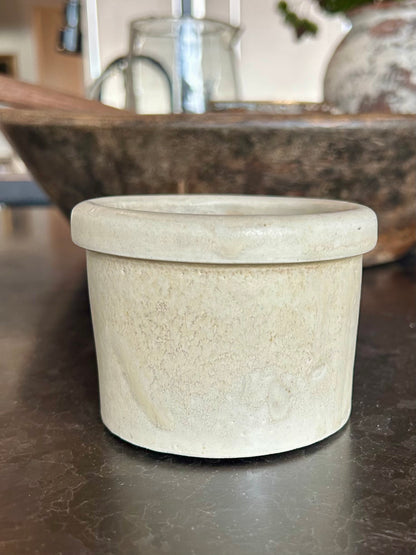 Antique stoneware pantry pot