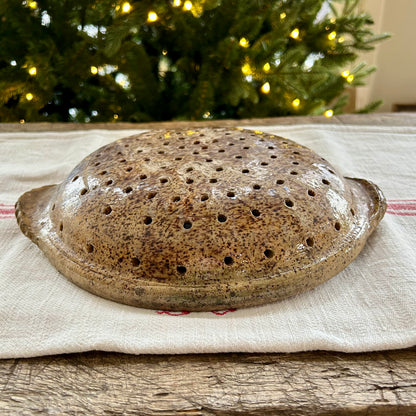 Antique French Earthenware Drainer| France, c. 1880–1920