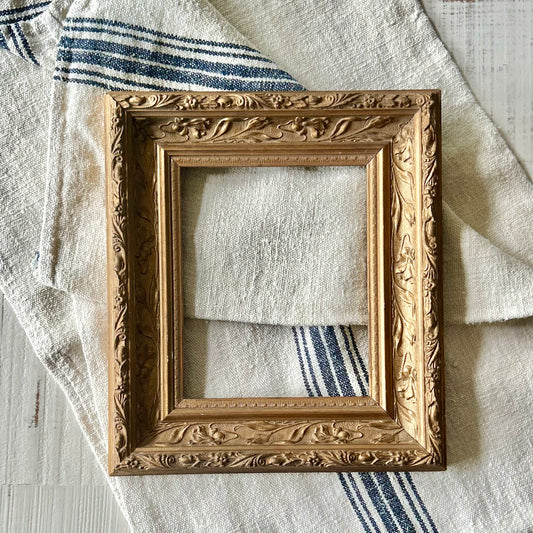Antique French Gilt Floral Frame