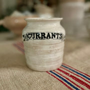 Antique French “Currants” Pantry Jar