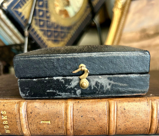 Antique Leather Mini Memory Box
