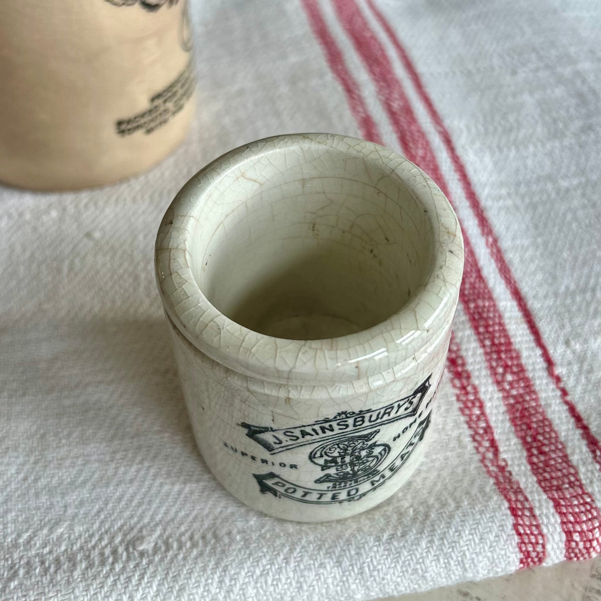 Antique J. Sainsbury’s Potted Meats Jar