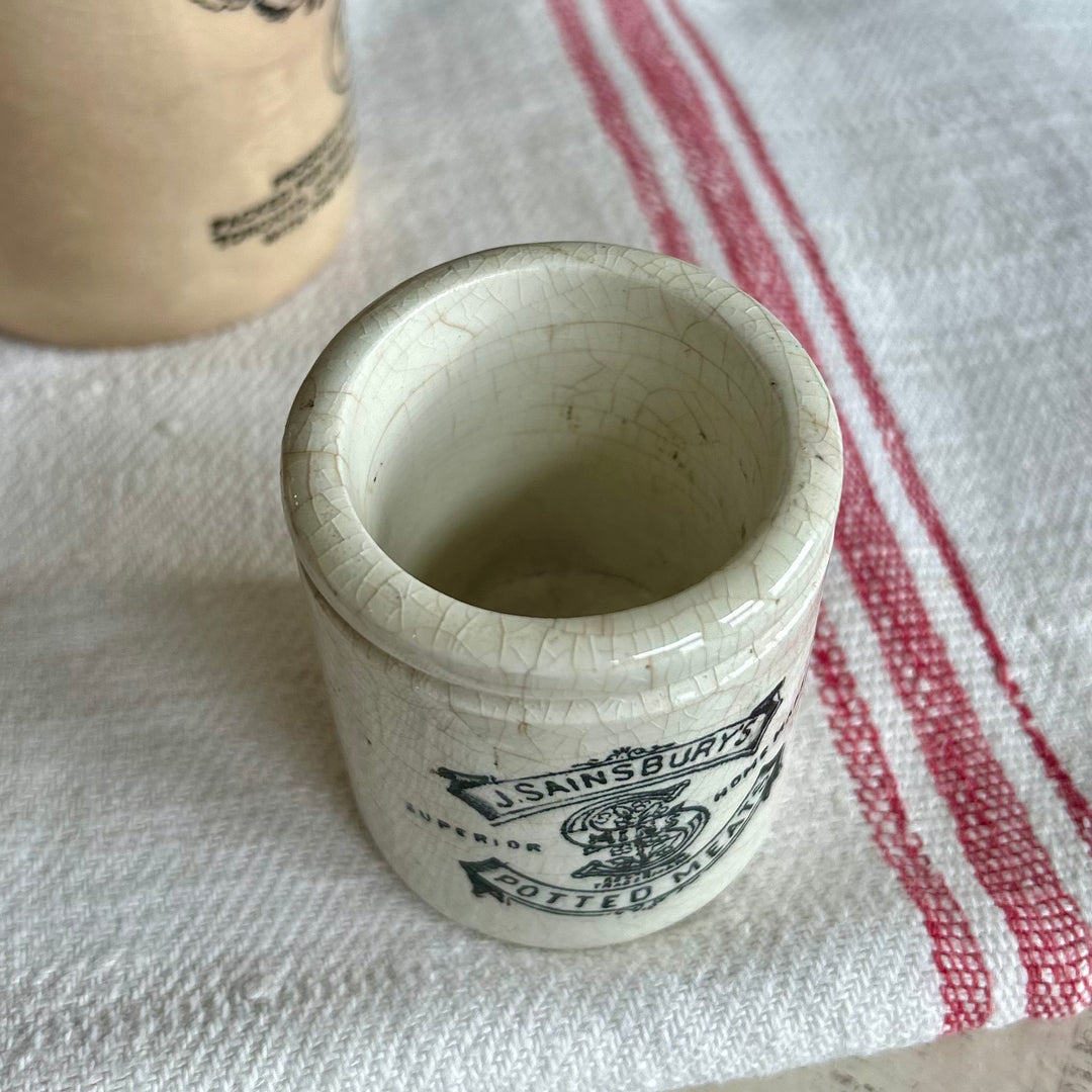 Antique J. Sainsbury’s Potted Meats Jar