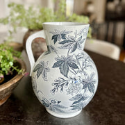 Antique English Black Transferware Jug – Madeley PB&S, Rare Form