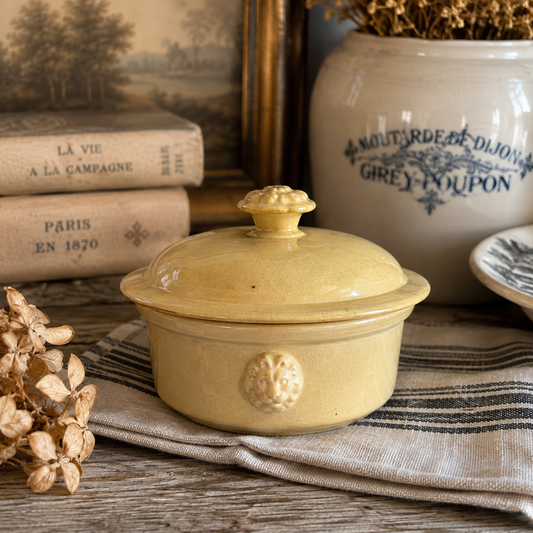Vintage French KG Lunéville Covered Pâté Pot