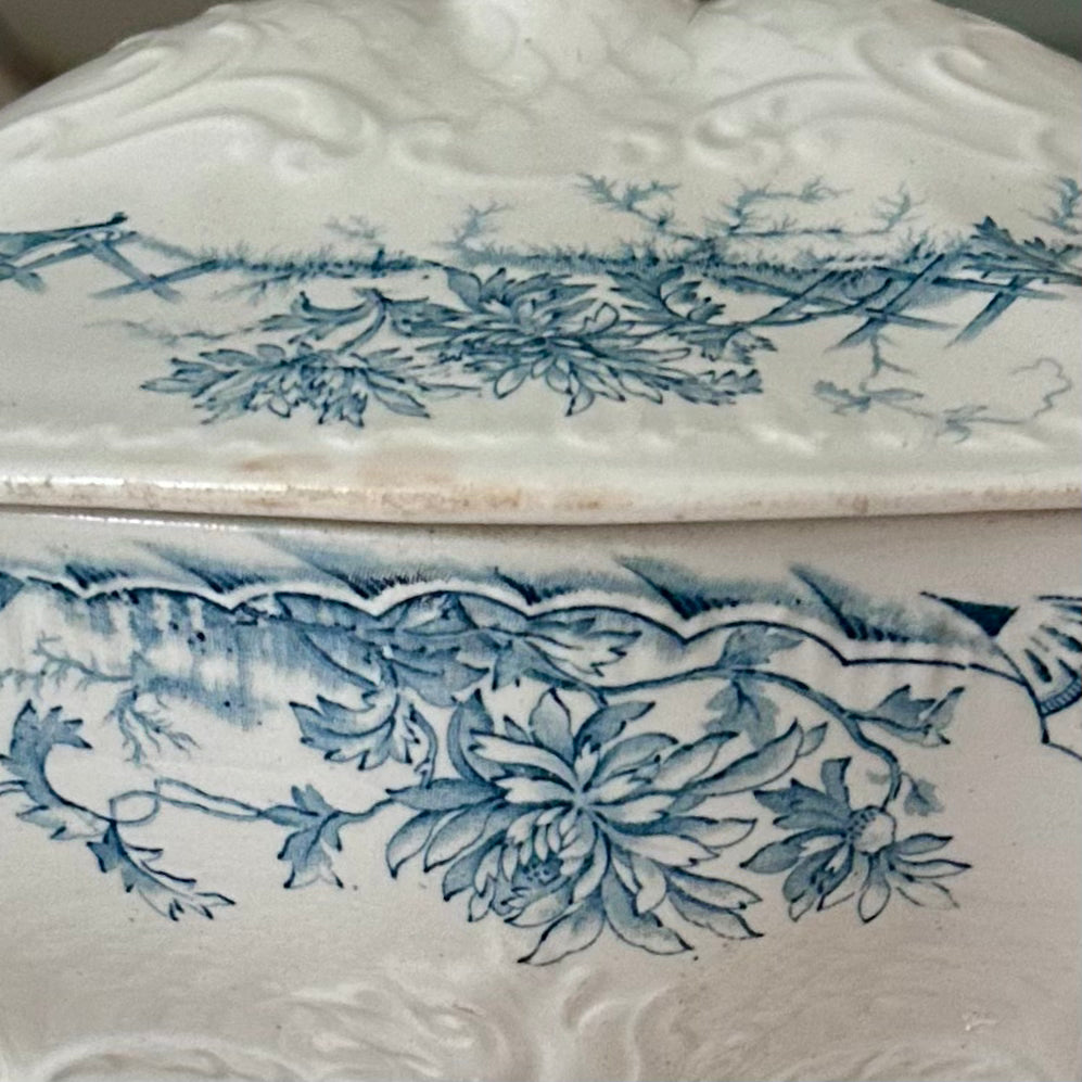 Antique English Ironstone Covered Serving Dish – Ashanti Pattern