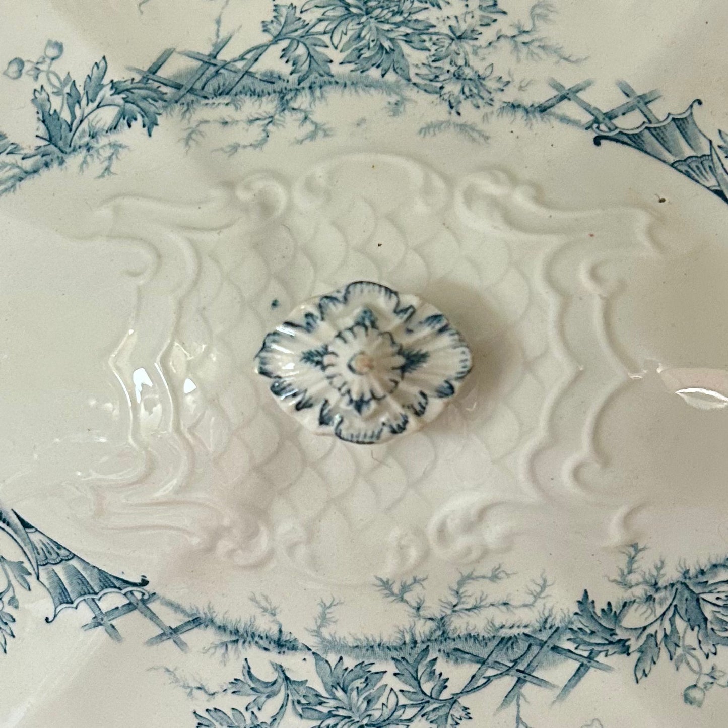 Antique English Ironstone Covered Serving Dish – Ashanti Pattern