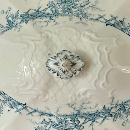 Antique English Ironstone Covered Serving Dish – Ashanti Pattern