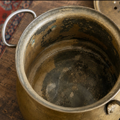 Antique French Brass Tea Urn with Decorative Spigot