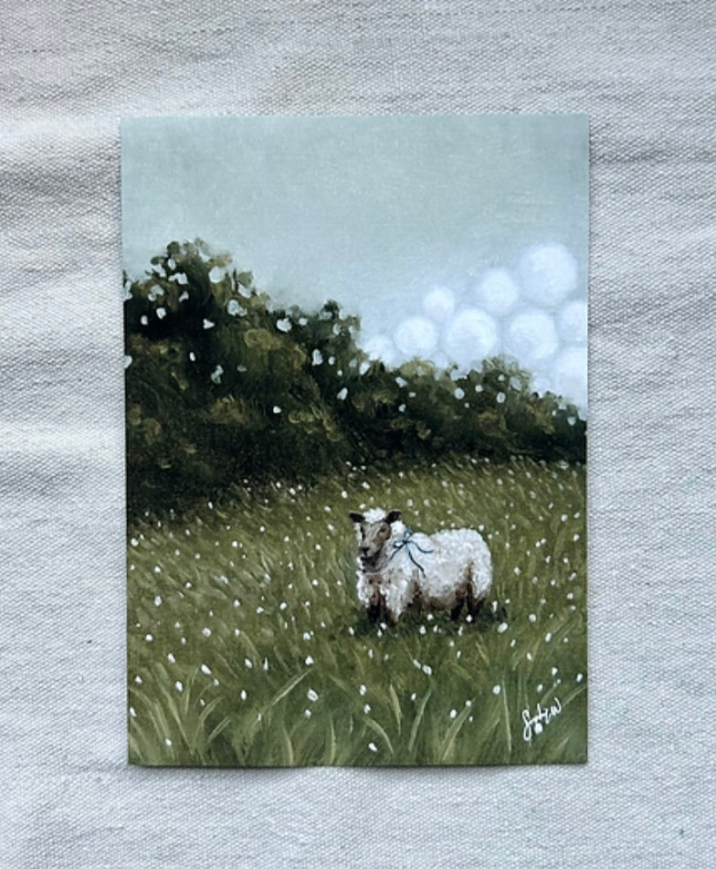 "Maybelle in the Meadow" Fine Art Print (framed)
